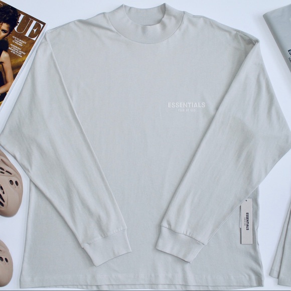 FEAR OF GOD ESSENTIALS Suit ‘Wheat’ L/S T-Shirt + Sweatpants - Picture 2 of 8
